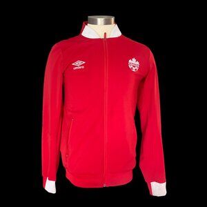 Umbro Men's Jacket Canada Soccer Track Red Sz XS